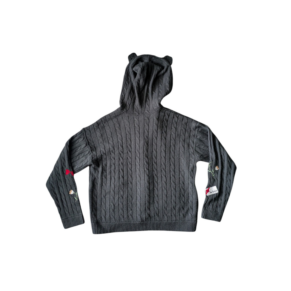 Hot Topic Studio Ghibli Kikis Delivery Service Jiji Cable Knit Cardigan Size L - Picture 3 of 10